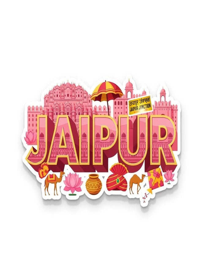 Suruv Jaipur Fridge Magnets, Glossy Finish, Stylish Magnet for Fridge, Wardrobe & Metal Surfaces - Image 1